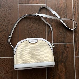 SOLD - Kate Spade Straw Crossbody Bag
